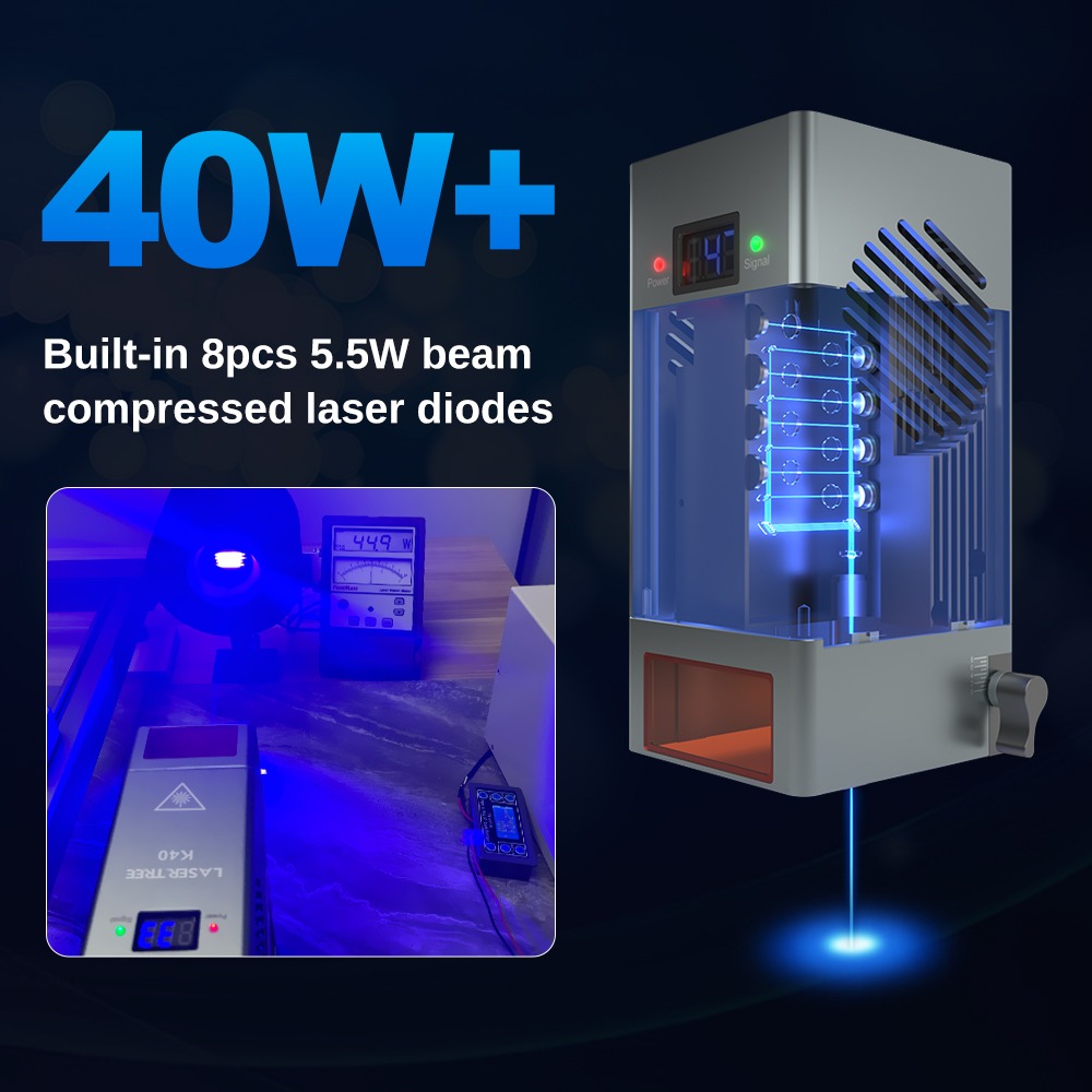 Лазерный модуль K40 44 Вт с вы – обзор и цена Diode Laser Module