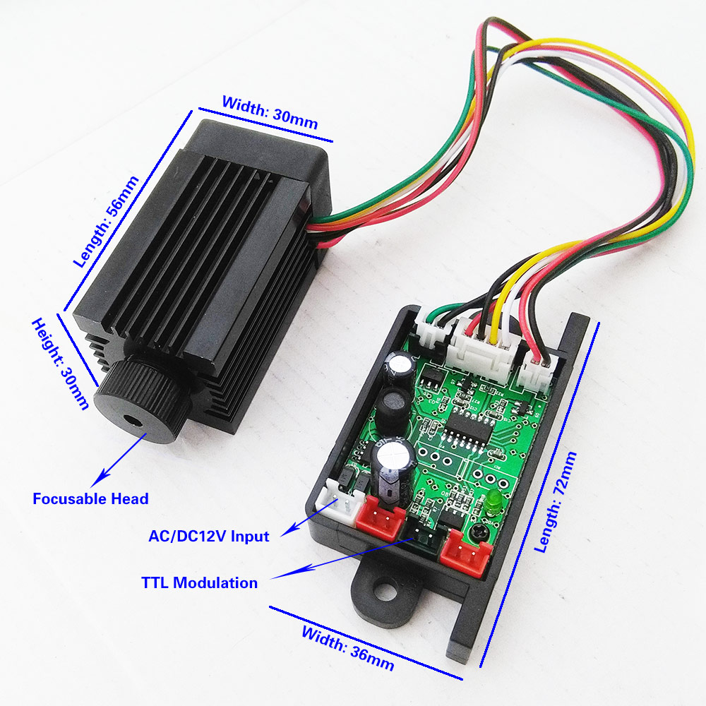 Фокусируемый Зеленый диодный л – обзор и цена Diode Laser Module